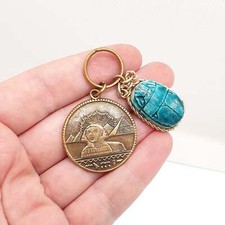 Antique Scarab Beetle Sphinx