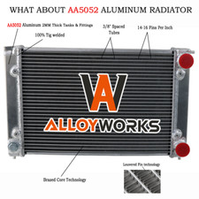2 Row Radiator Fits VW Golf
