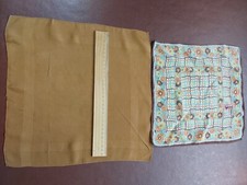 Pair of vintage silk