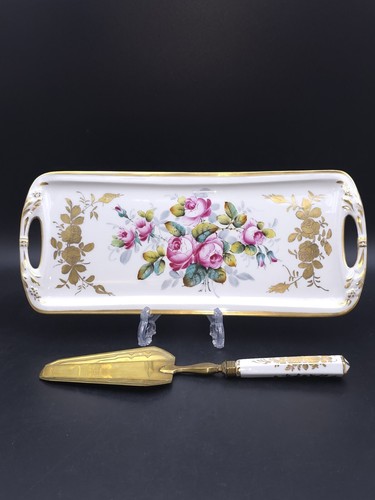Paris porcelain cake plate and - paris,