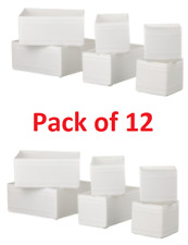 NEW IKEA SKUBB Set of 12 Storage Boxes Durable Wardrobe Drawer Organizer Drawers