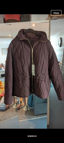 Zara burgundy quilted jacket - zara,