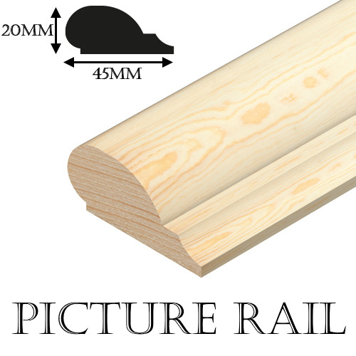 Picture rail timber pine - timber,