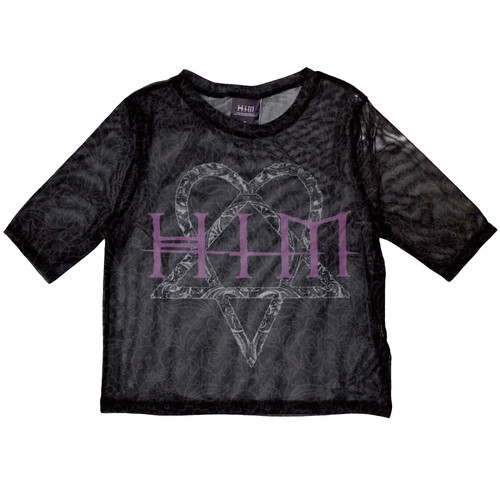 Him ladies crop top heartagram - crop,