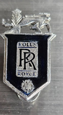 Vintage Rolls Royce Enamel Lapel Pin Badge