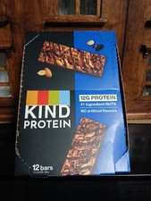 KIND Protein Bars Dark Choc Nut 12 x 50g |  High Fibre Snack see description