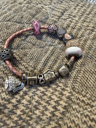 Pandora moments pink braided - moments,