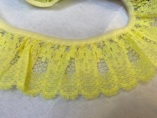 Pretty Yellow Gathered Frilled