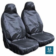 Seat Covers Front Black Waterproof to fit  Fiat Seicento (98-10)