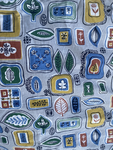 Vintage 1940s 50s printed - vintage,