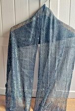 BLACK & SILVER GLITTER SCARF