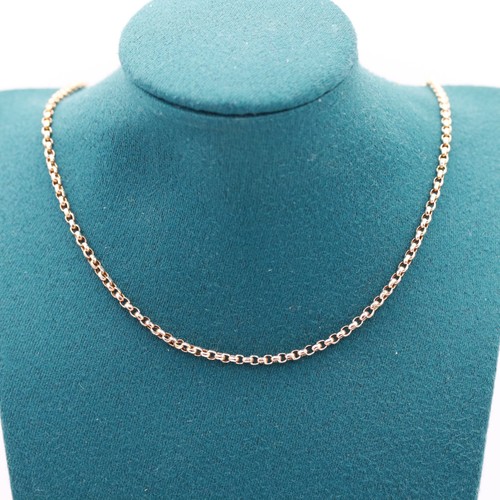 9ct gold belcher chain - gold,