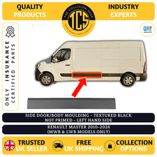 FITS RENAULT MASTER 2010-2024 SIDE DOOR/BODY MOULDING BLACK MWB & LWB LEFT SIDE