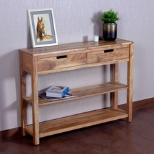 Solid Acacia Wood Console