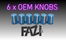 6 x BLUE OEM KNOBS DJ MXER