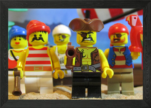 Lego pirate crew framed - lego, wall