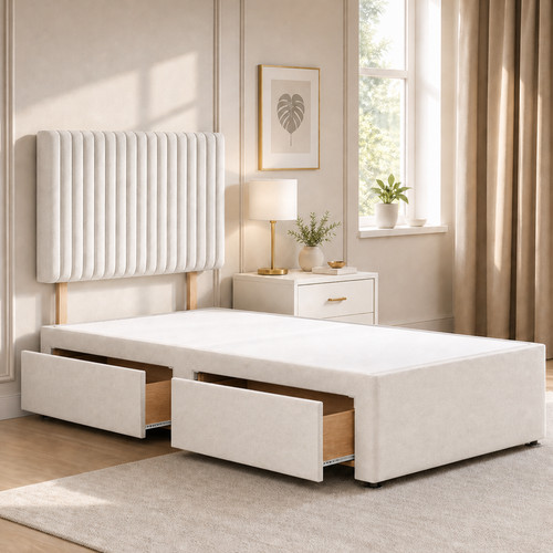 Single divan bed - bed, with