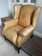 Leather wingback Relaxer Chair - Laura Ashley