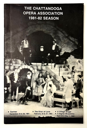 1981 1982 chattanooga opera - chattanooga, tn