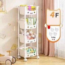 4 Tier Storage Rack Trolley