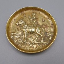 Vintage brass pixie land pin - brass,
