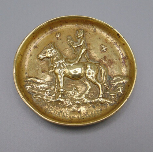 Vintage brass pixie land pin - pixie,
