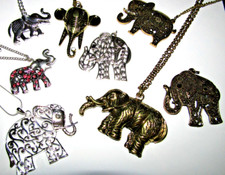 Elephant pendant & earrings