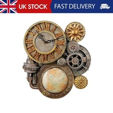 Steampunk Wall Clock / resin