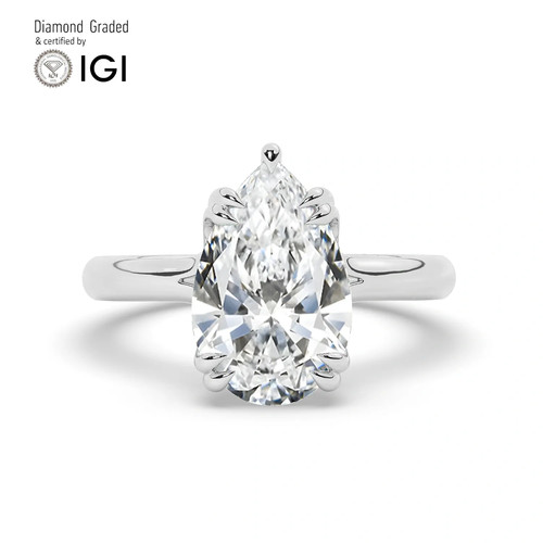 Pear diamond engagement - diamond,