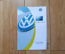 💯GENUINE VOLKSWAGEN SERVICE BOOK VW GOLF POLO PASSAT TIGUAN TOUAREG TRANSPORTER