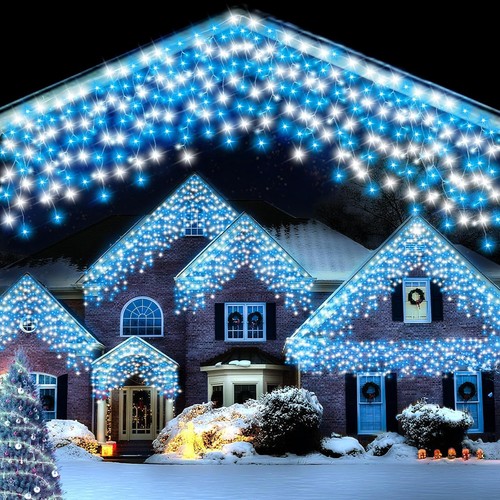Christmas icicle lights - icicle,