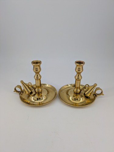 Two vintage brass wee - vintage,