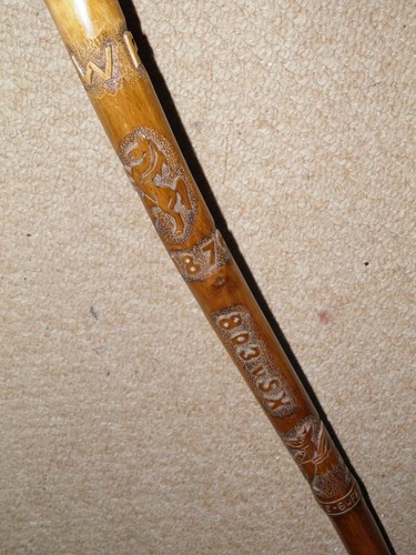 Vintage military hand carved - vintage, hand-carved