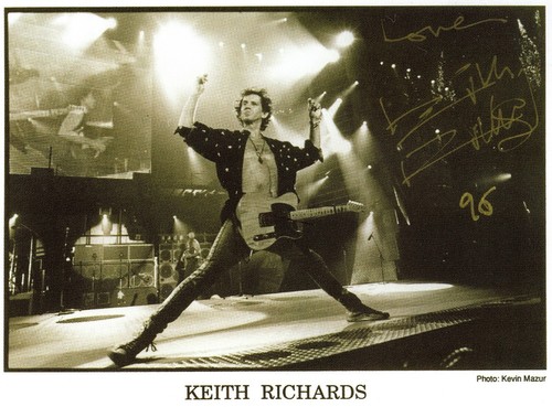 Keith richards signed - richards,