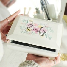 Personalised Floral Wooden