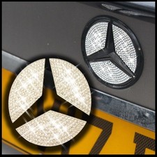 Crystal Stone Rear Boot Badge Inserts Emblem Star Sticker For Mercedes E Class