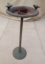 Antique Small Metal Bird Bath & Feeder Small Garden / Patio or Balcony only 22"