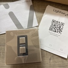 Lightwave RF 2-Gang Master Dimmer Switch White JSJSLW420WH