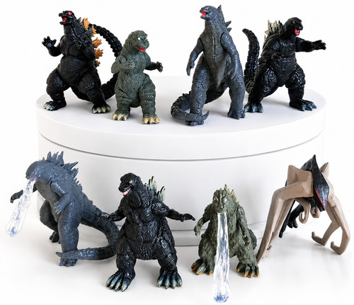 8pcs godzilla 4th - 4th, generation