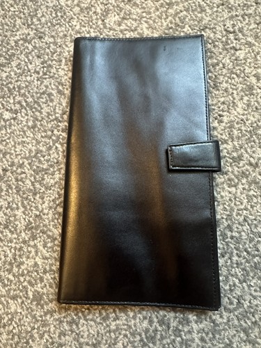 Debenhams black leather travel - leather,