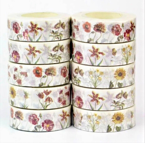 Floral washi tape scrapbook - floral,