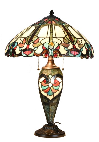 Large tiffany table - table, lamp