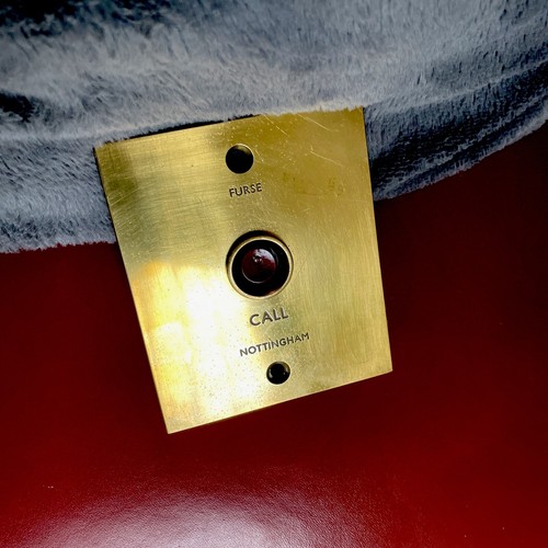 Vintage door bell old brass - door,