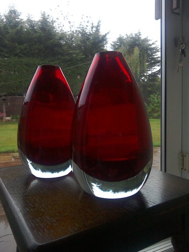 Cranberry glass bullet - cranberry,