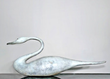 Guy Taplin life-size bronze Swan bird sculpture 127cm collectible British Art