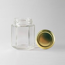 Hexagonal Glass Jars from 50