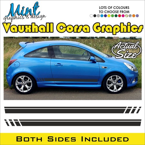 Vauxhall corsa side stripes - vauxhall,