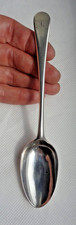 18TH GEORGIAN 1778 NEWCASTLE PROVINCIAL SOLID SILVER DESSERT SPOON – ENGRAVED M