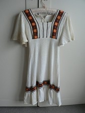 Vintage Cheesecloth Smock Dress 70's Linzi S