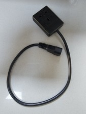 IEC C14 Plug To 13A UK Socket Power Lead Black 1m X 4